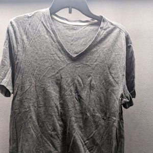 Banana Republic V Neck Tee Grey Mens L